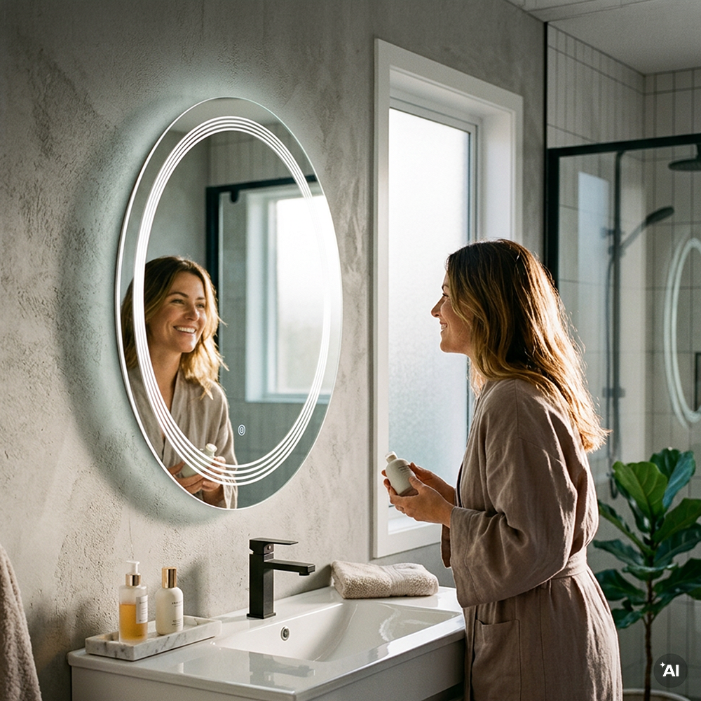 Oglindă Ria 60 cu iluminare led Imagine secundară a produsului