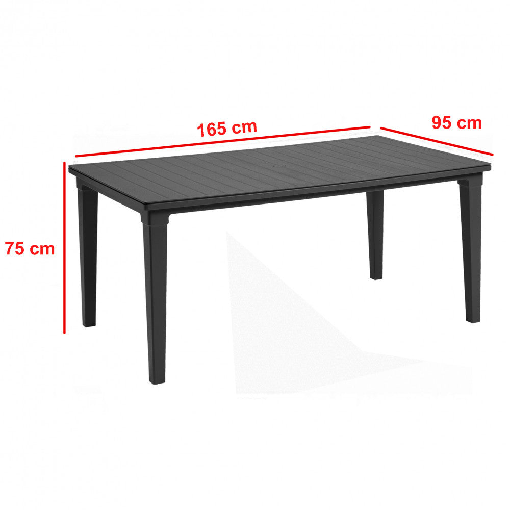 Masă de grădină din plastic Futura Imagine secundară a produsului