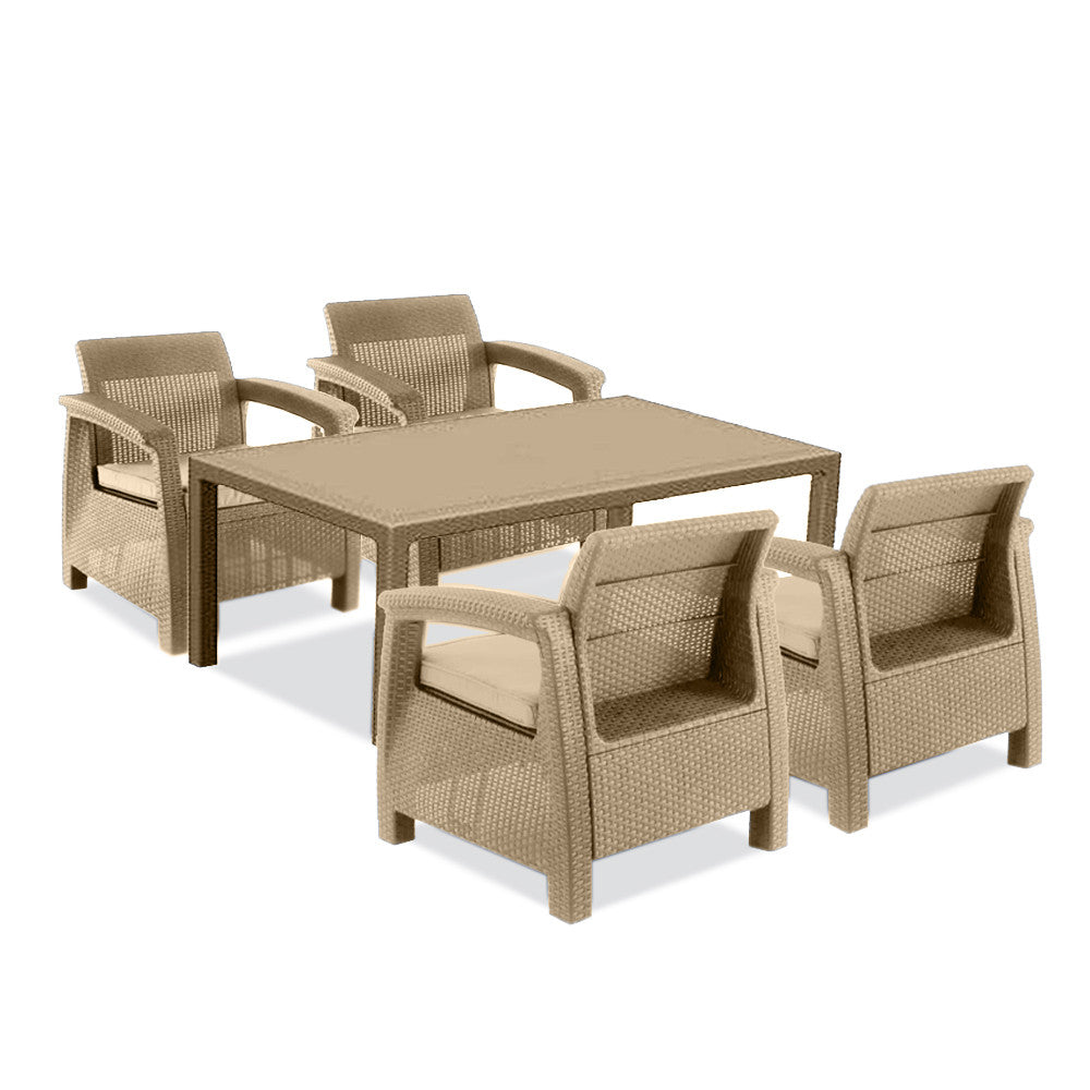 Set de mobilier de grădină Corfu Duo cu masă Melody Imagine secundară a produsului