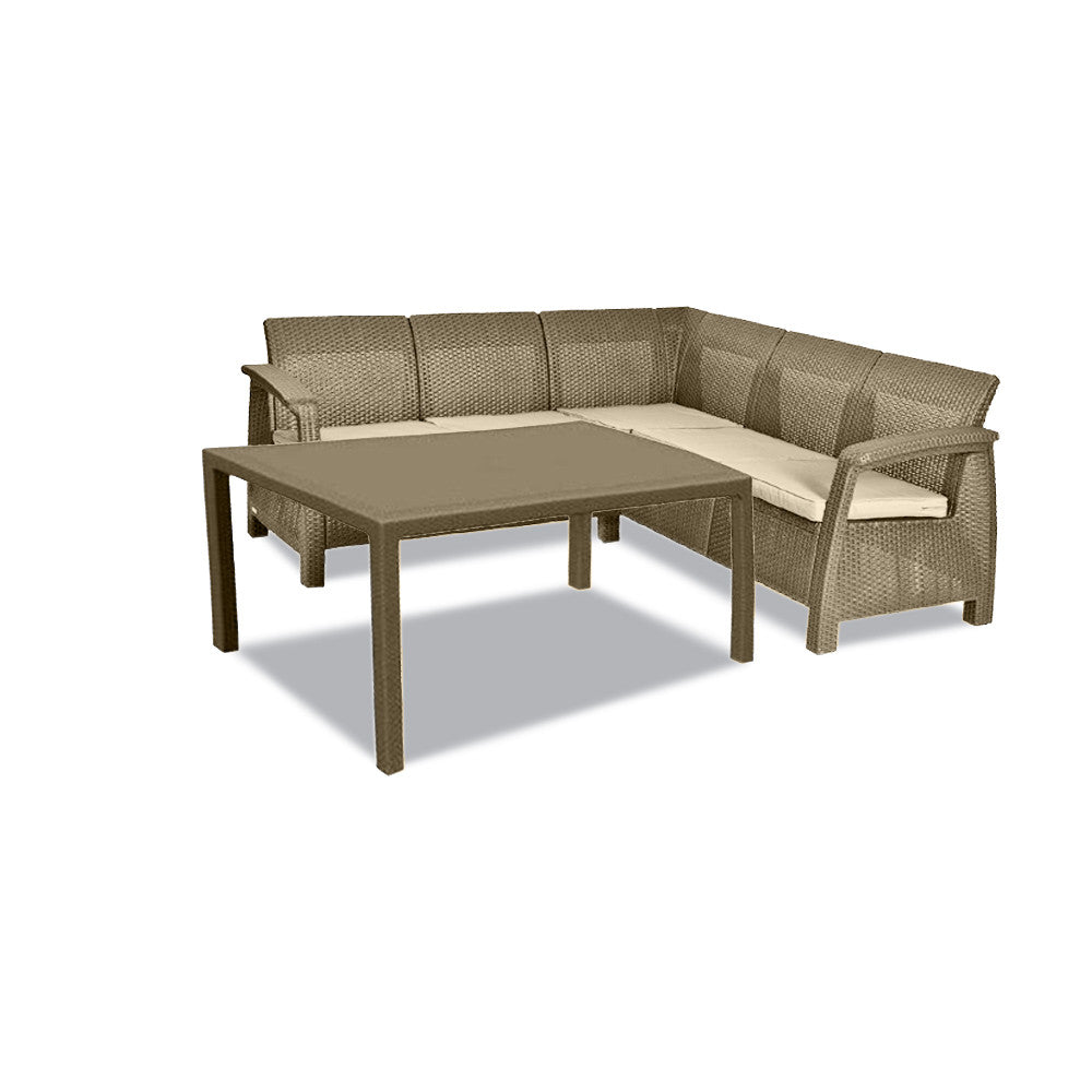 Set de mobilier de grădină Corfu Relax cu masă melodică Imagine secundară a produsului