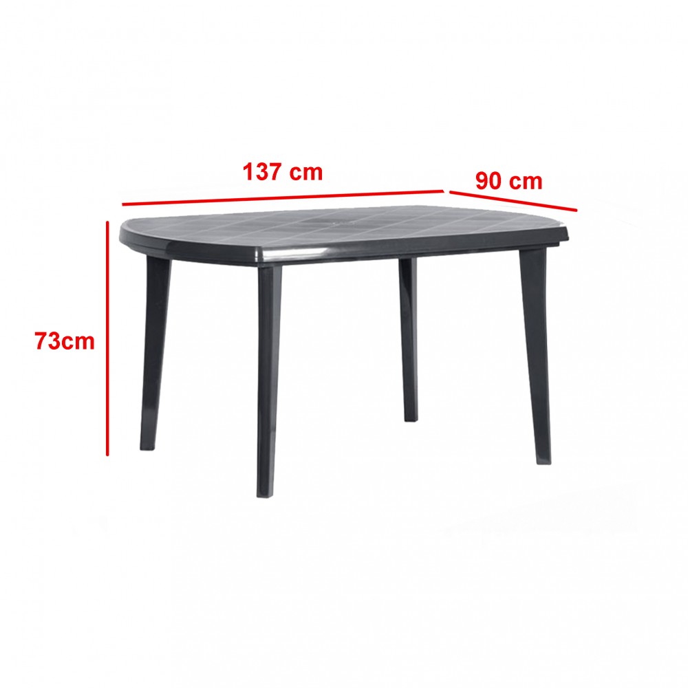 Masă de grădină din plastic Elise Imagine secundară a produsului