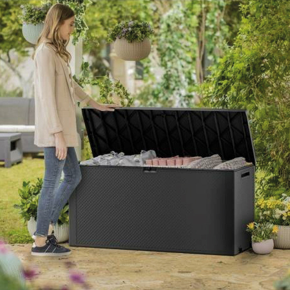 Kerti láda felnyitott fedéllel, párnákkal megtöltve - Homelux, 249722