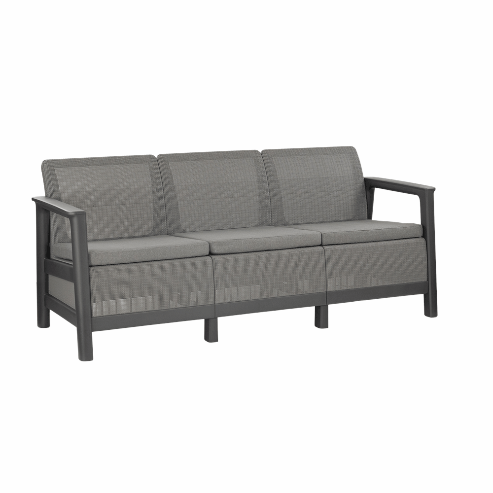 Set de mobilier de grădină Scandi Love max linea duo cu masă de depozitare din iută Imagine secundară a produsului