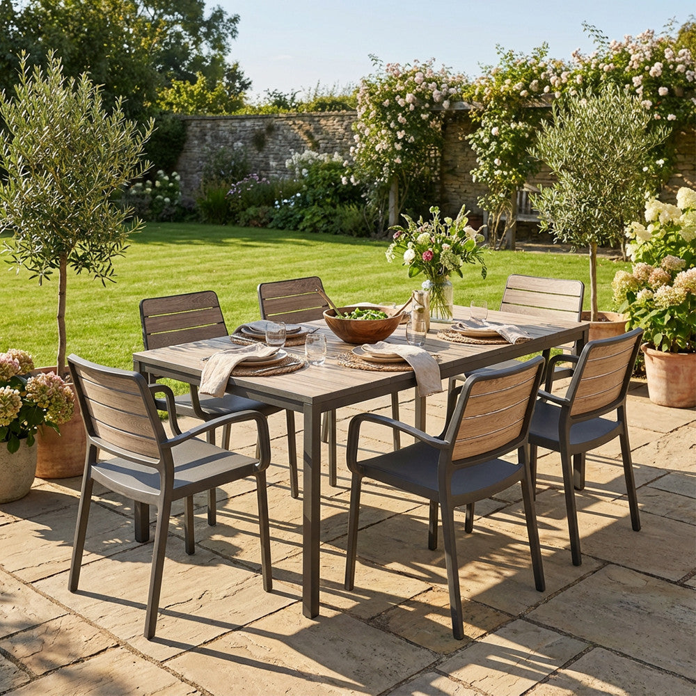 Set de mobilier de grădină Porto Nova 200 cu 6+1 brațe de sprijin Imagine secundară a produsului