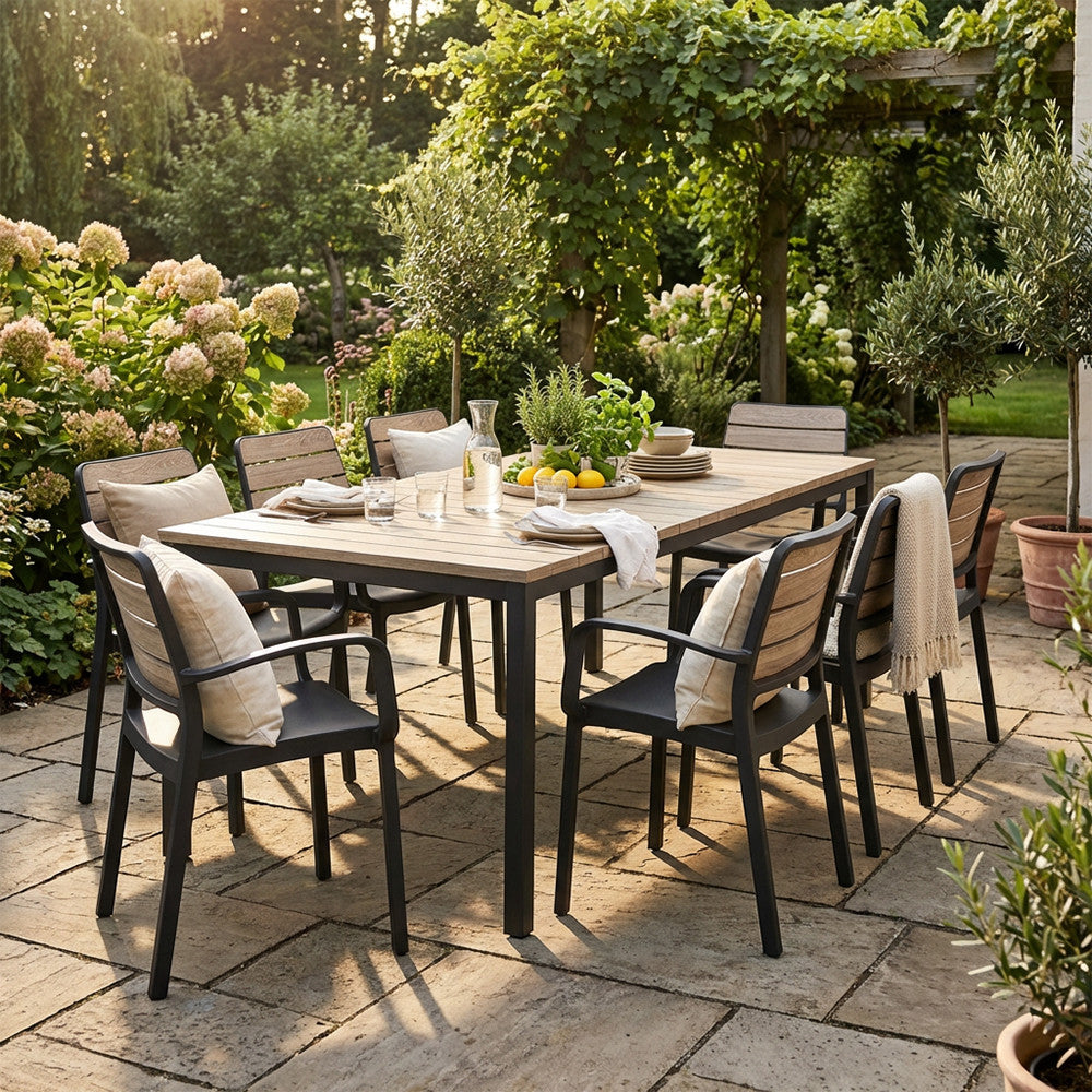 Set de mobilier de grădină Porto Nova 200 cu 8+1 brațe de sprijin Imagine secundară a produsului