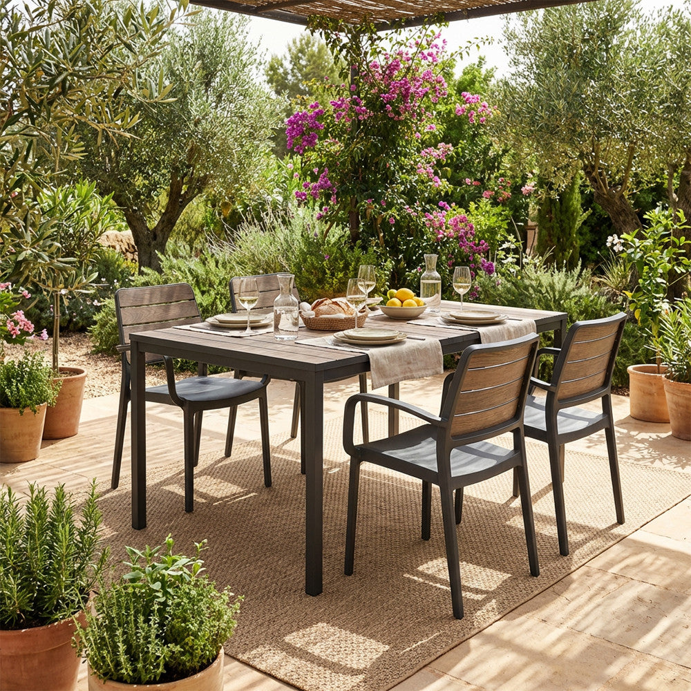 Set de mobilier de grădină Porto Nova 160, 4+1, cu cotiere Imagine secundară a produsului