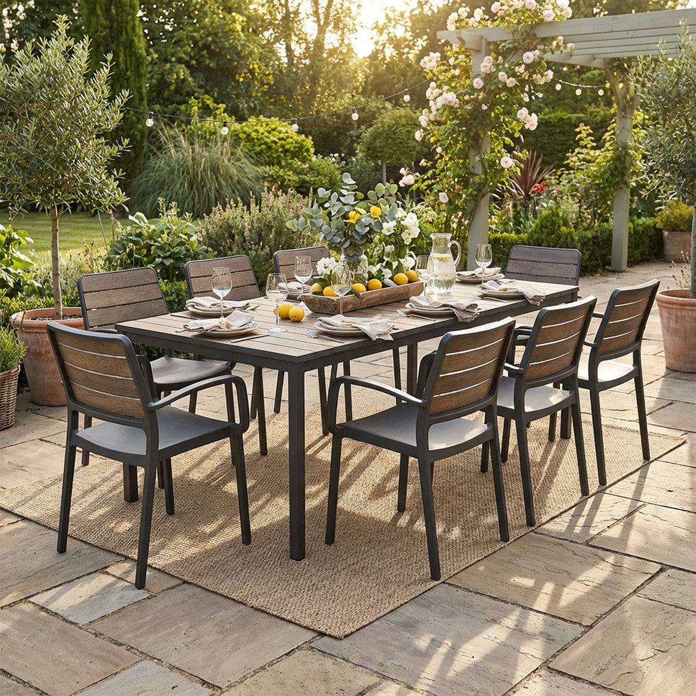 Set de mobilier de grădină Porto Nova 200 cu 8+1 brațe de sprijin Imagine secundară a produsului