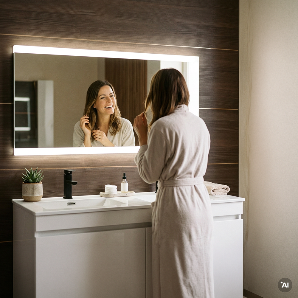 Oglindă Liv 120 cu iluminare LED Imagine secundară a produsului