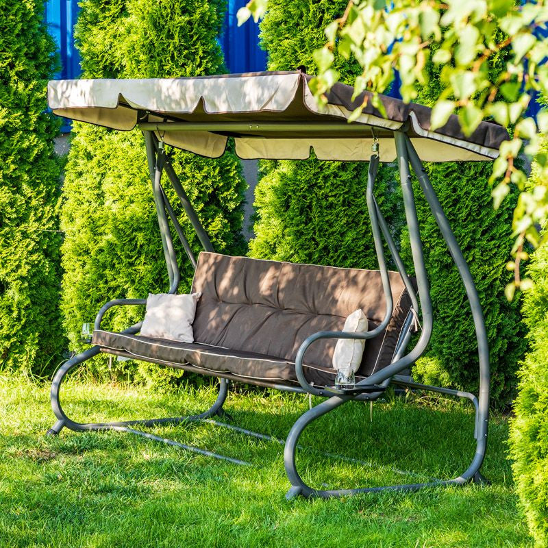 Balansoar de grădină Megi maro Imagine secundară a produsului