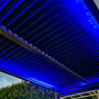 Kerti pergola kék LED világítással éjszaka - Homelux, 5905610251277