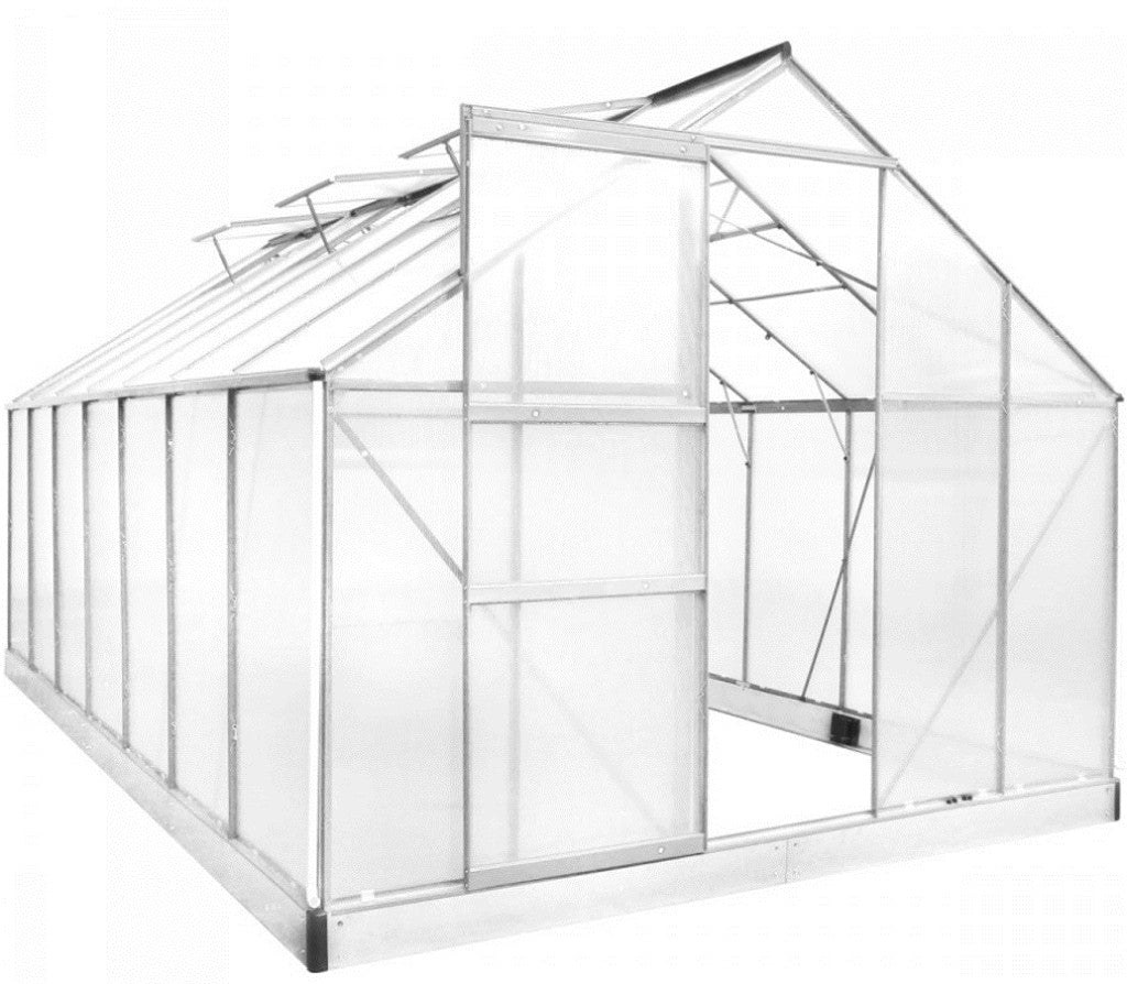 Polikarbonát üvegház 250 x 430 x 124/205 cm Másodlagos kép