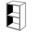 Tervezhető royal konyha elem, kétpolcos alsó szekrény fehér - Homelux, A151AKIHUZCF