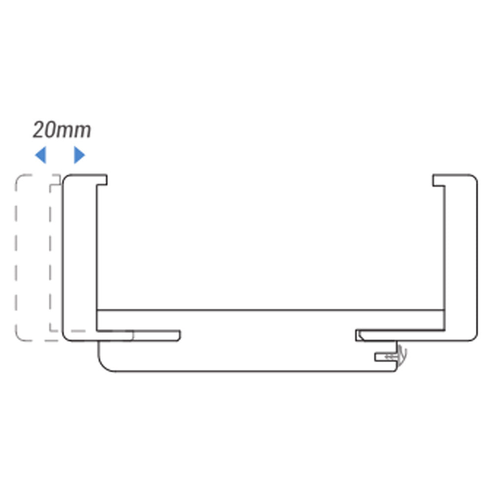 Outlet dekor ajtótok állítható szerkezeti metszete 20 mm-es állítási tartománnyal - Homelux, ATDNT7510J