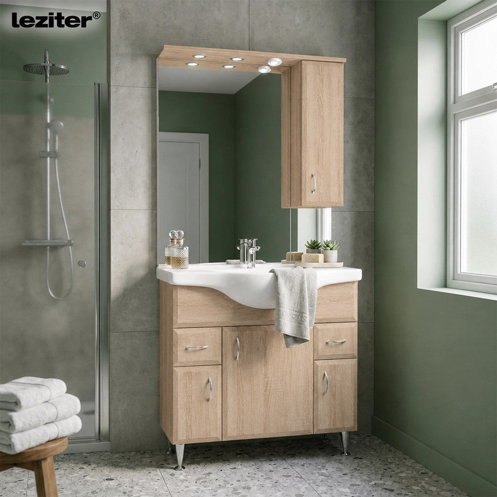 Set mobilier baie Bianca Plus 85 Imagine secundară a produsului