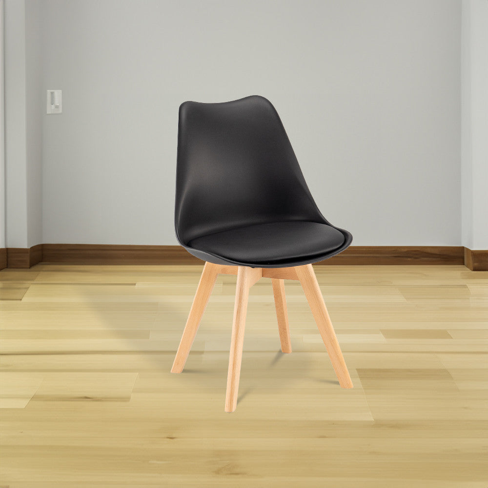 Scaun de masă Silla negru Imagine secundară a produsului