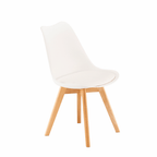 Scaun de masă Silla, 4 piese, alb