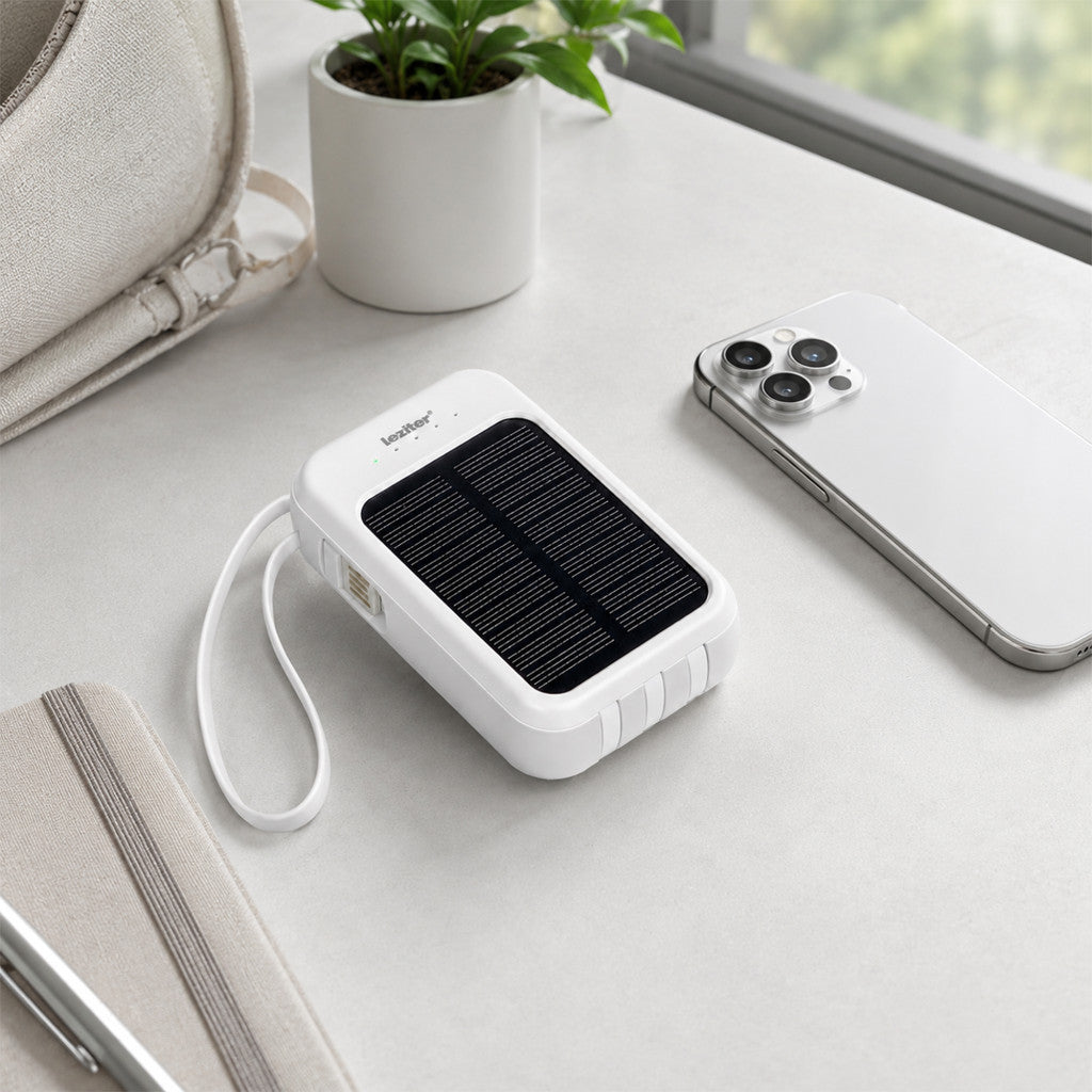 Powerbank napelemmel 4 töltőkábellel 4000mAH Másodlagos kép