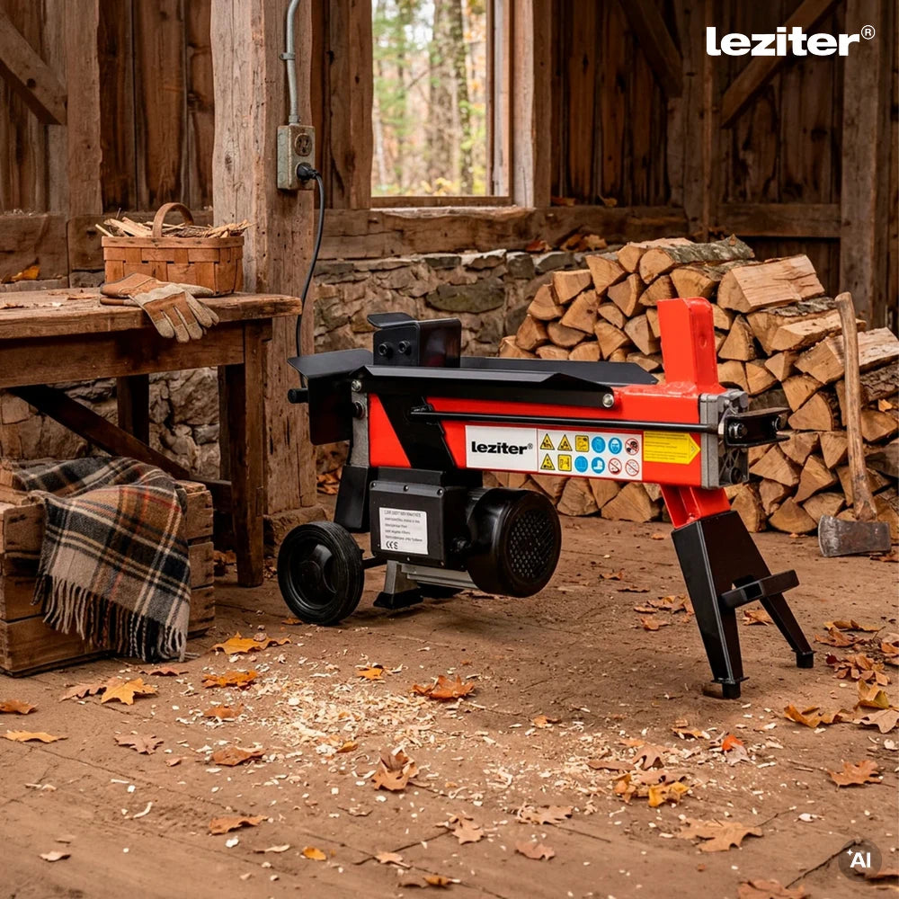Despicător de lemne electric orizontal HY4T-370 2000W 4T Imagine secundară a produsului