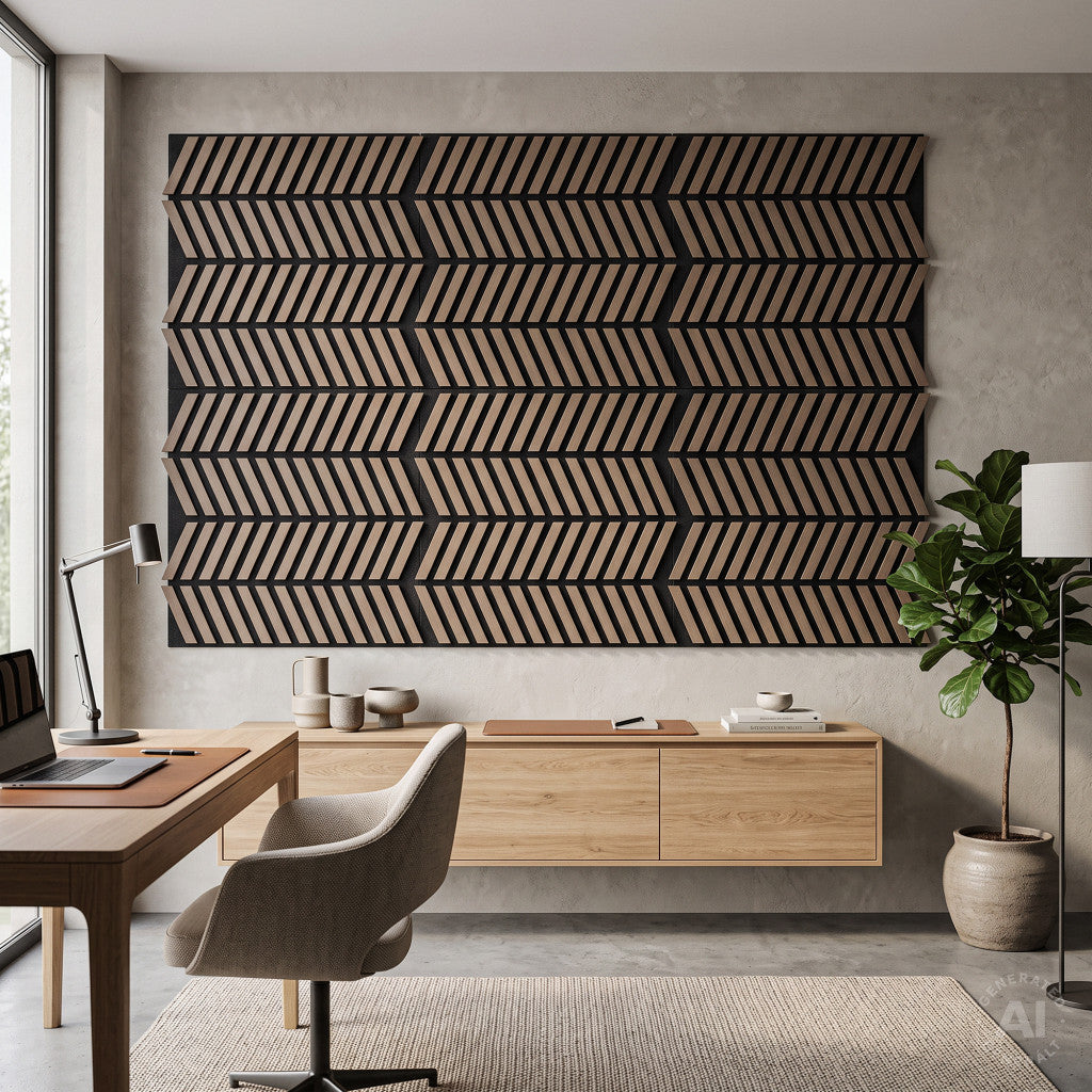 Panou acustic de perete Deco XII cu aspect de stejar tratat cu ulei, 60x60x1,8 cm Imagine secundară a produsului