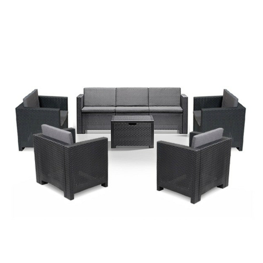 Set de mobilier de grădină City II Large cu 7 locuri Imagine secundară a produsului