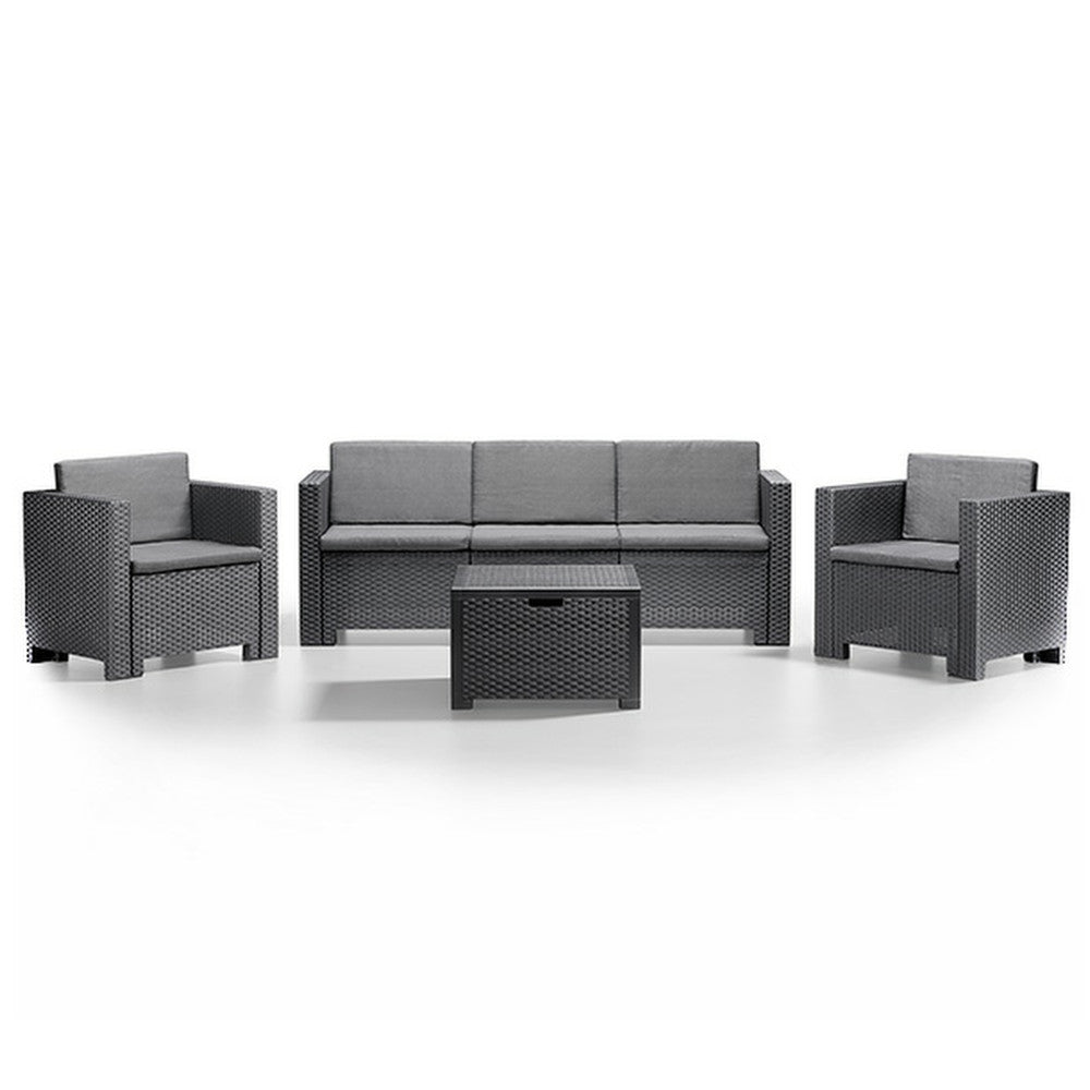 Set mobilier de grădină City cu 5 locuri Imagine secundară a produsului