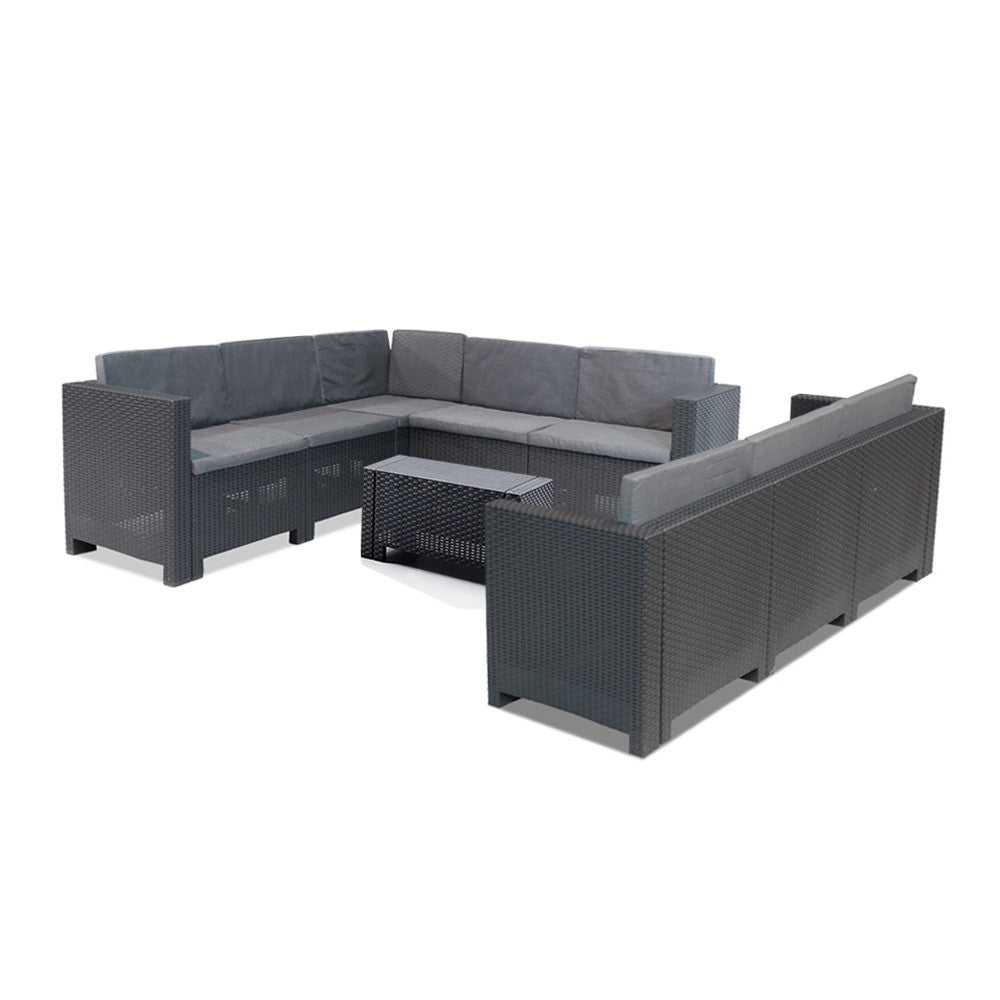 Set mobilier de grădină de colț City Big cu 8 locuri Imagine secundară a produsului