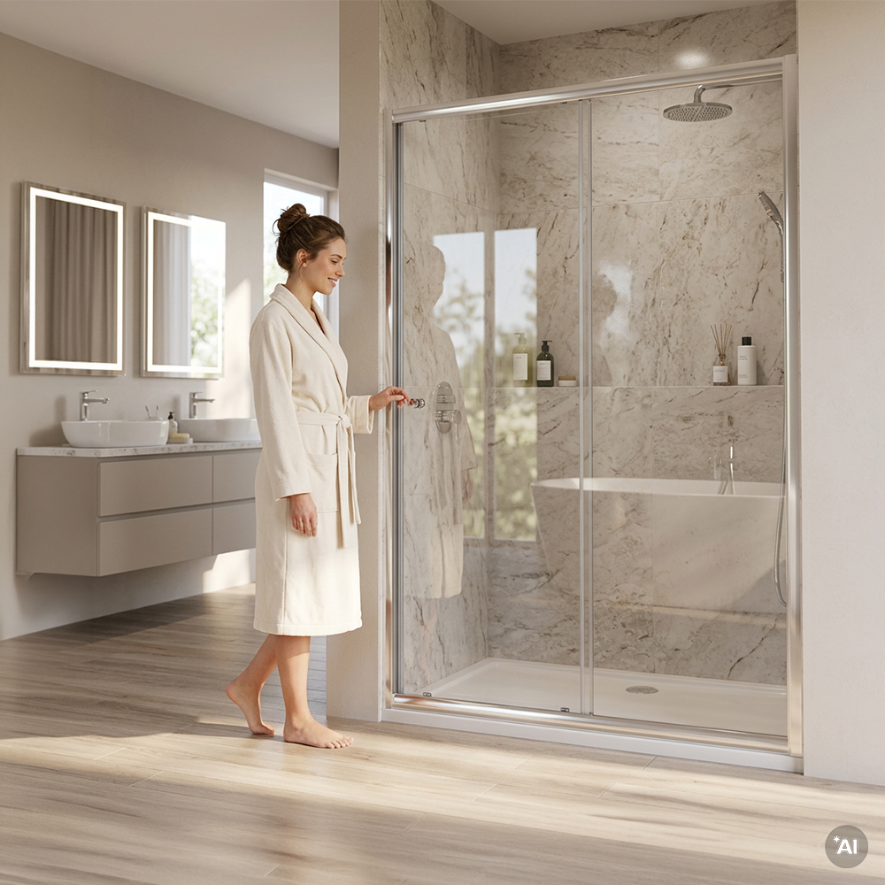 Ușă de duș cu rulou dublu Elte 120x195 cm Imagine secundară a produsului