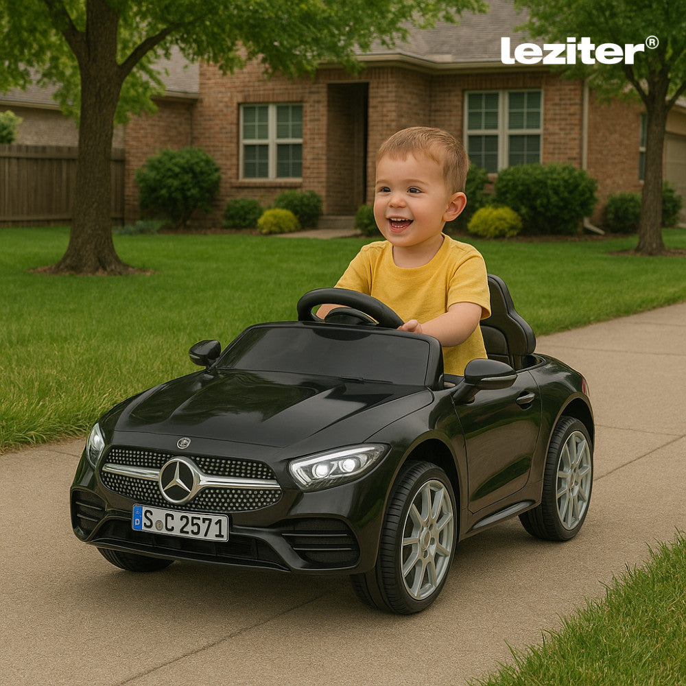 Mașină electrică Mercedes Benz CLS 350 neagră Imagine secundară a produsului