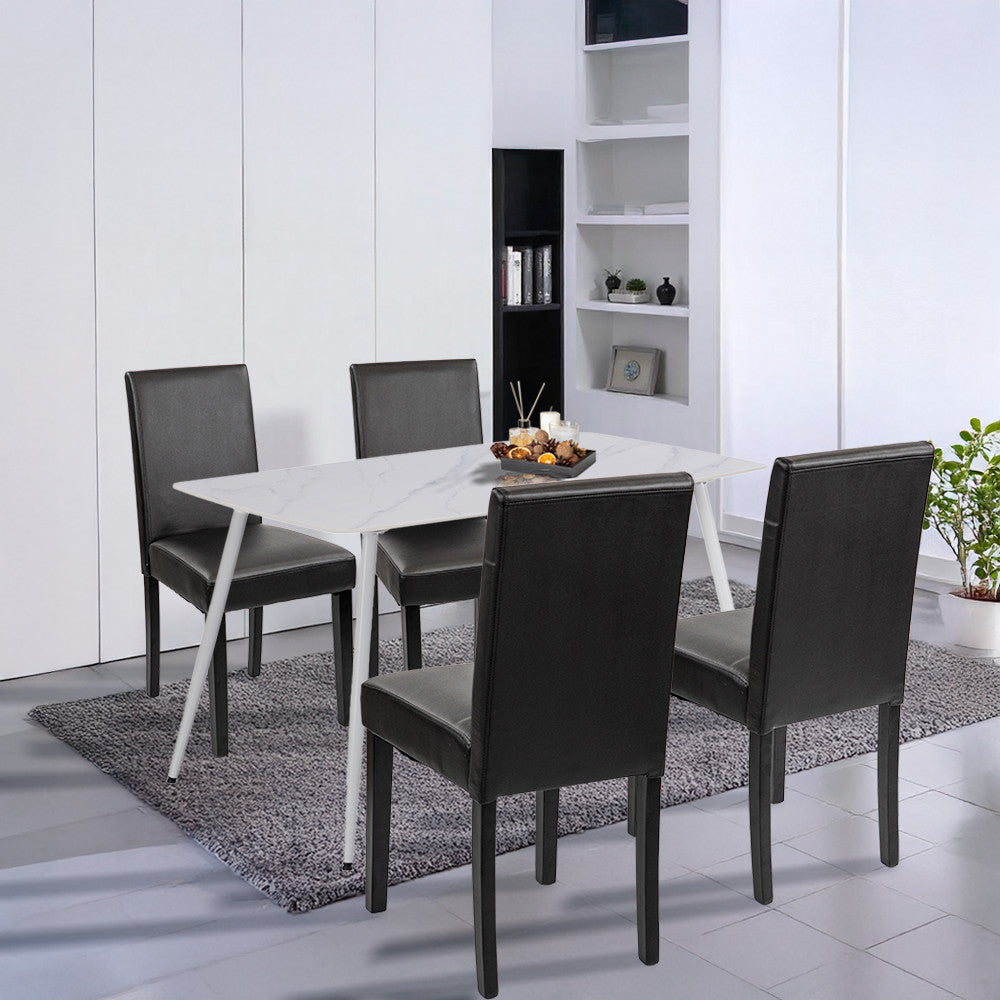 Set de masă Megan 4 1 alb-negru Imagine secundară a produsului