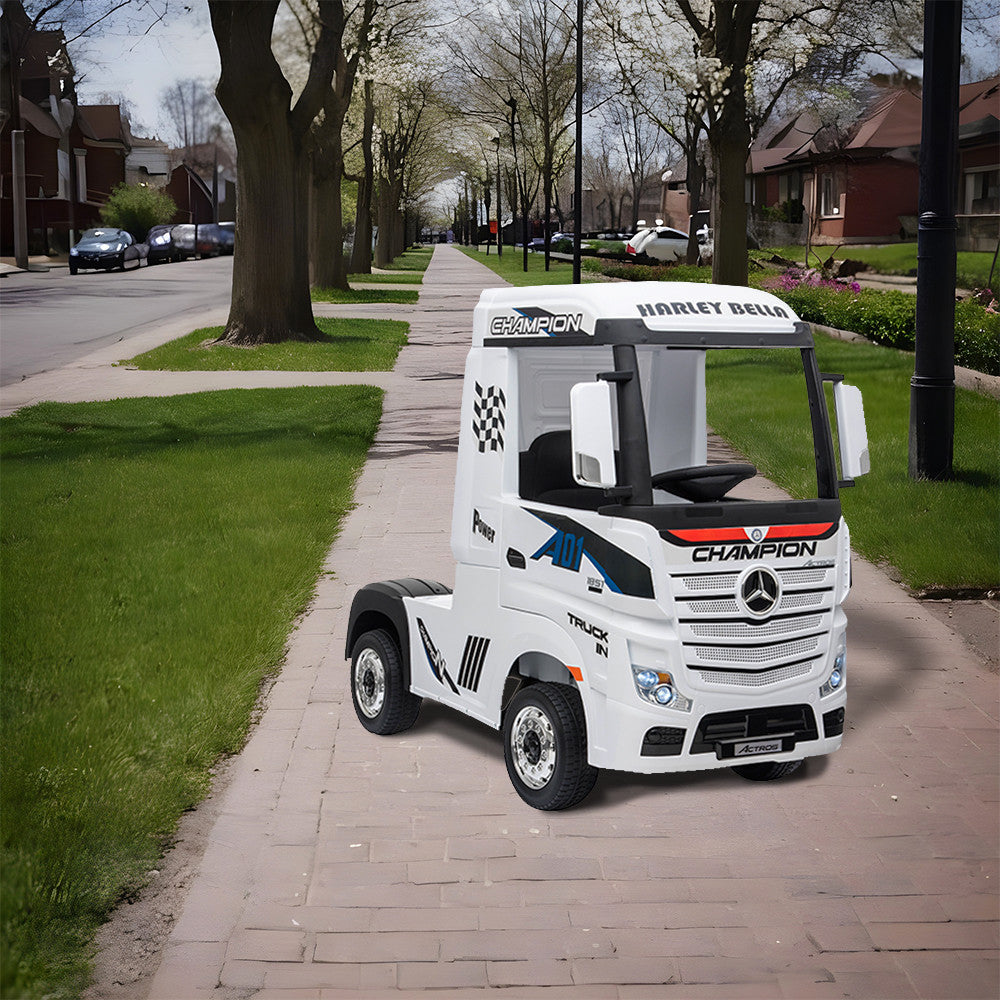 Camion electric Mercedes alb Imagine secundară a produsului