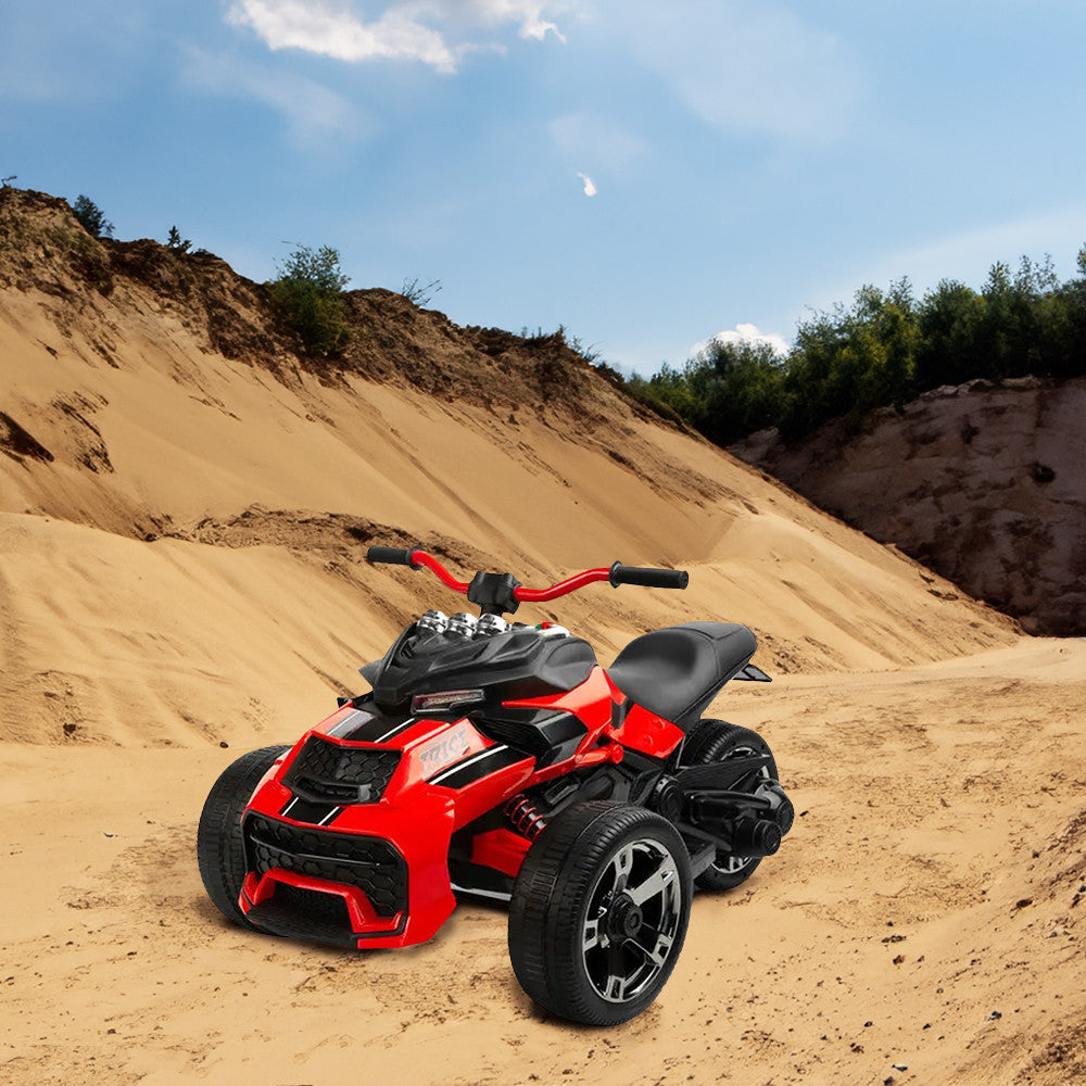 ATV electric cu 3 roți roșu Imagine secundară a produsului