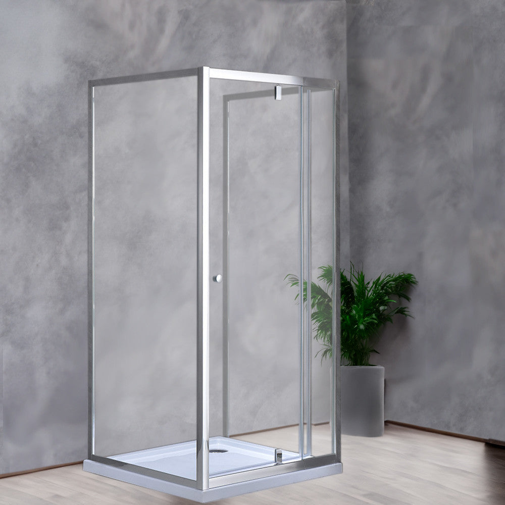 Cabină de duș pătrată Flexi 80x80 cm, montată pe perete, fără cădiță de duș Imagine secundară a produsului