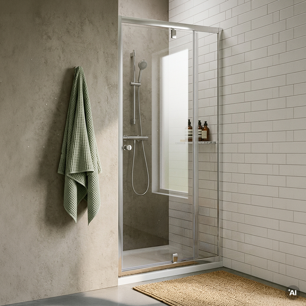 Ușă de duș reglabilă flexibilă 76-91x185 cm Imagine secundară a produsului