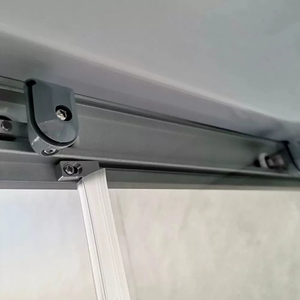 Hidromasszázs zuhanykabin dupla csapágyas felső ajtógörgője közelről - Homelux, LH8080W