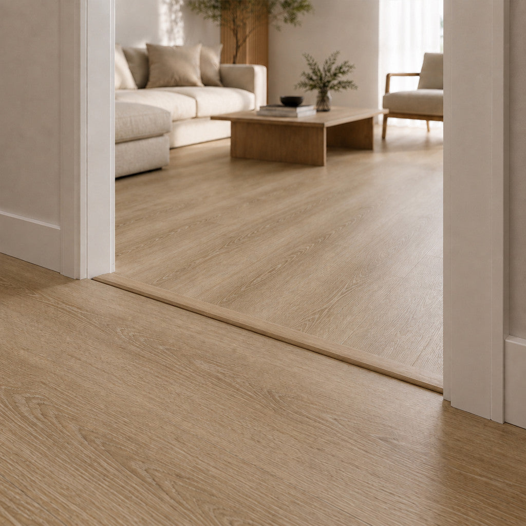 Leziter, parchet din stejar „Homok”, 2400x45x10 mm Imagine secundară a produsului