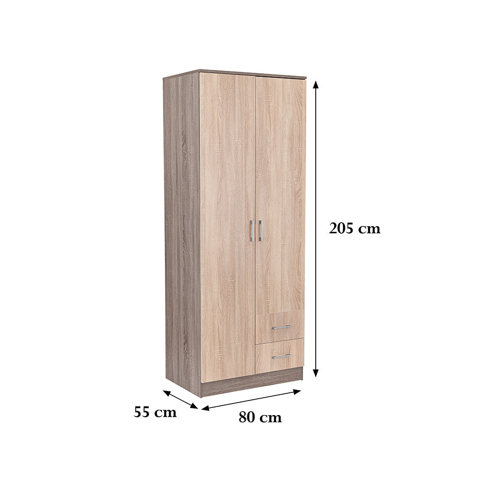 Dulap Miami 80x205 cm stejar Sonoma-stejar York Imagine secundară a produsului