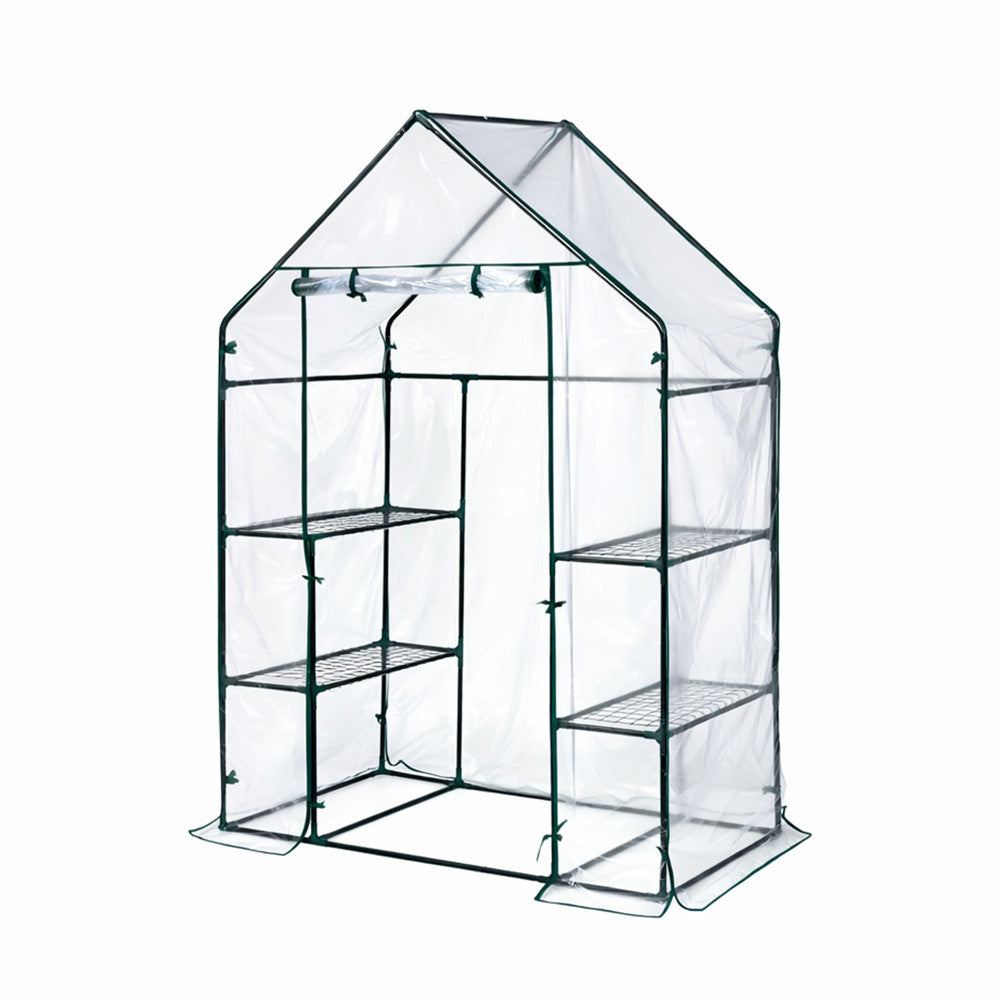 Melegház, átlátszó fóliával és 4 polccal - Homelux, LMH-217-TR