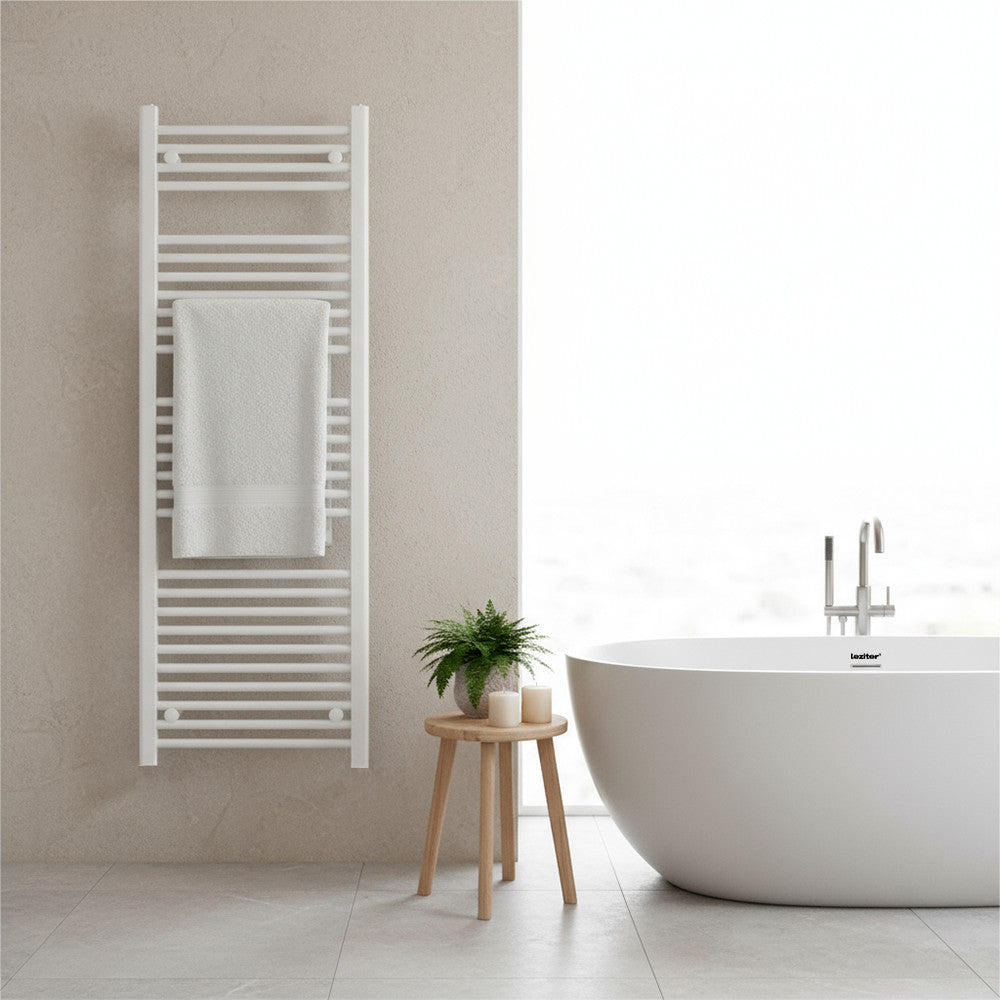 Radiator uscător de prosoape drept 1400x500 mm alb Imagine secundară a produsului