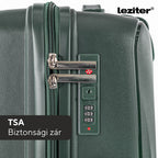 Gurulós bőröndszett beépített TSA számzár közelről - Homelux, LTREBS-II-DG