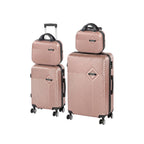 4 részes keményfedeles bőröndszett, modern rosegold színben - Homelux, LTRPBS-XXIII-RG