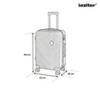 Gurulós bőröndszett közepes bőrönd méretábra 68 × 45 × 25 cm - Homelux, LTRPBS-XXV-OG