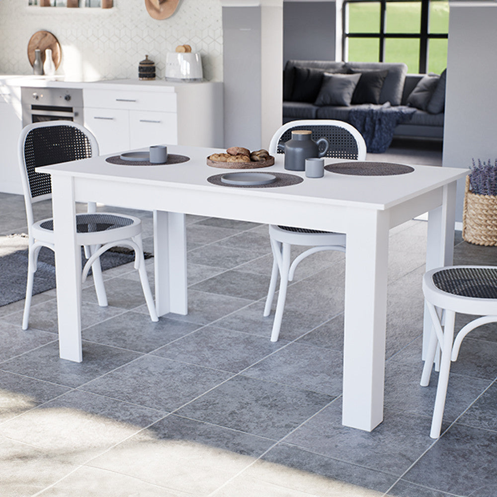 Masă de dining Yorki Standard 140x80 cm albă Imagine secundară a produsului