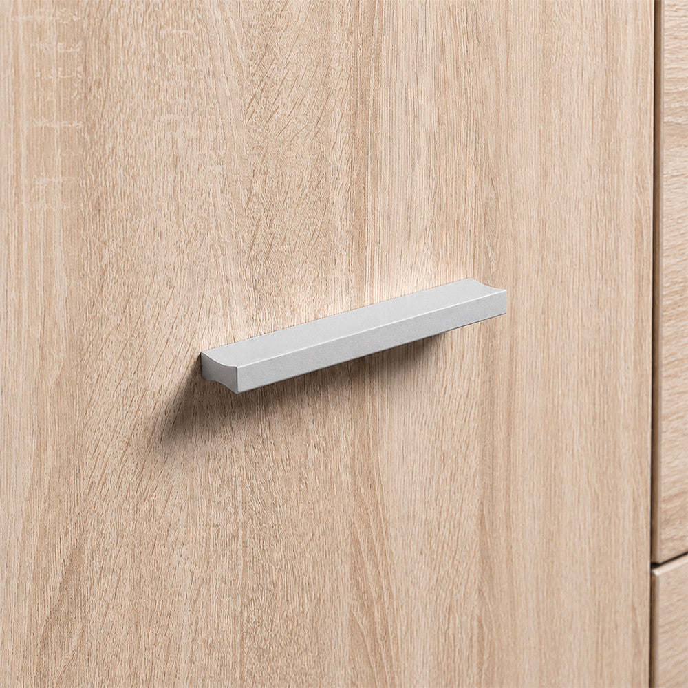 Komplett fürdőszoba bútor alumínium fogantyújának közelképe - Homelux, NEOVIS120STST