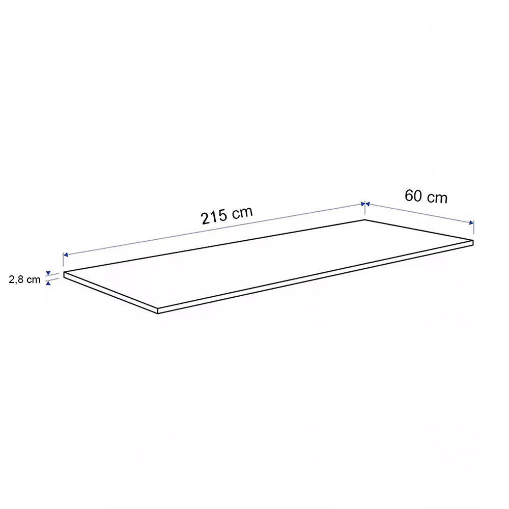 Blat de bucătărie din stejar Lancelot, 215 x 60 x 2,8 cm Imagine secundară a produsului