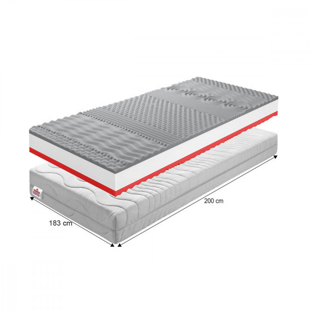 Saltea din spumă poliuretanică elastică, 183x200, TEMPO 30 Imagine secundară a produsului
