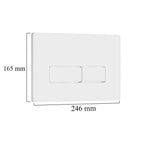 Falba építhető WC tartály szett nyomólapja 246 × 165 mm-es méretábrával - Homelux, ROYASET_WT-1_R-021W