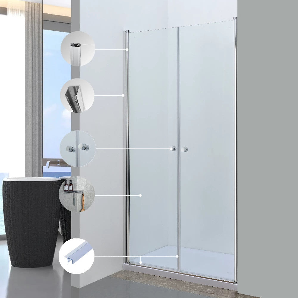 Outlet fürdőszoba zuhanyajtó részletek és profilok bemutatása - Homelux, SC-2118-80