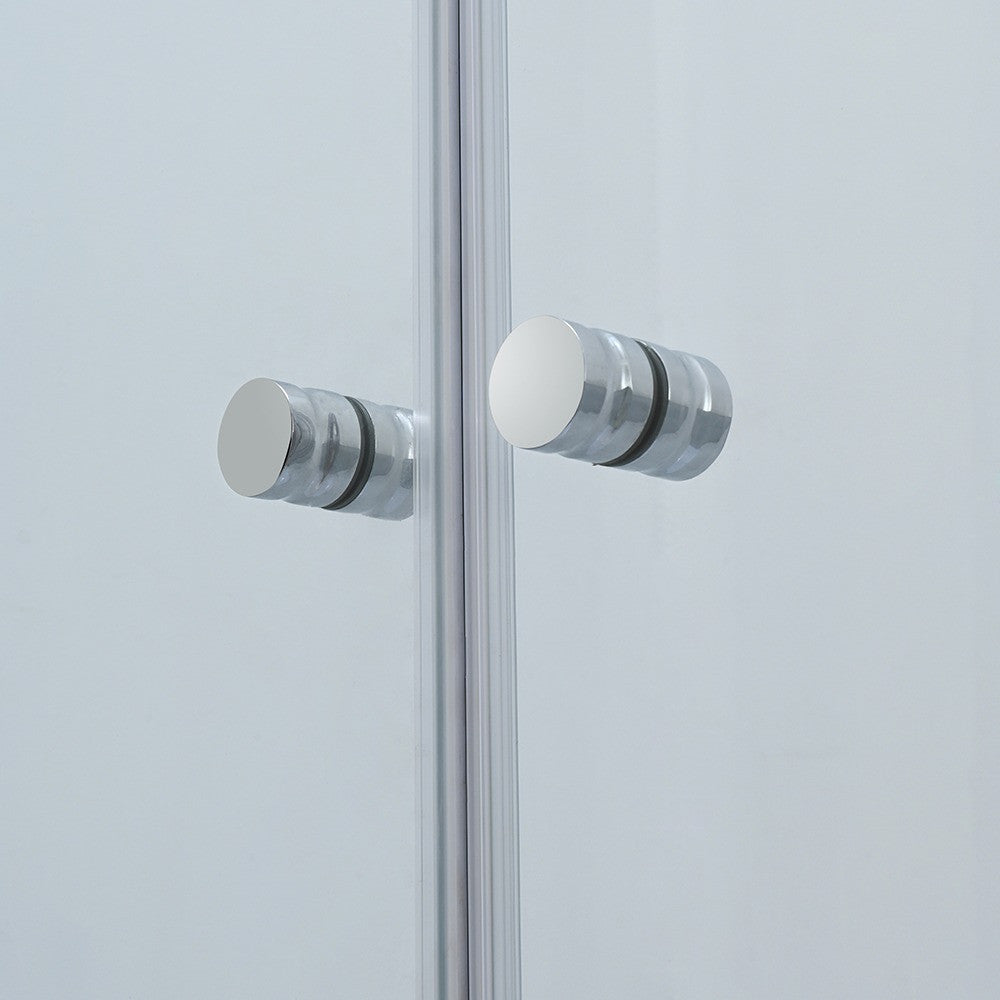 Outlet fürdőszoba zuhanyajtó hengeres fogantyú közelről - Homelux, SC-2118-80