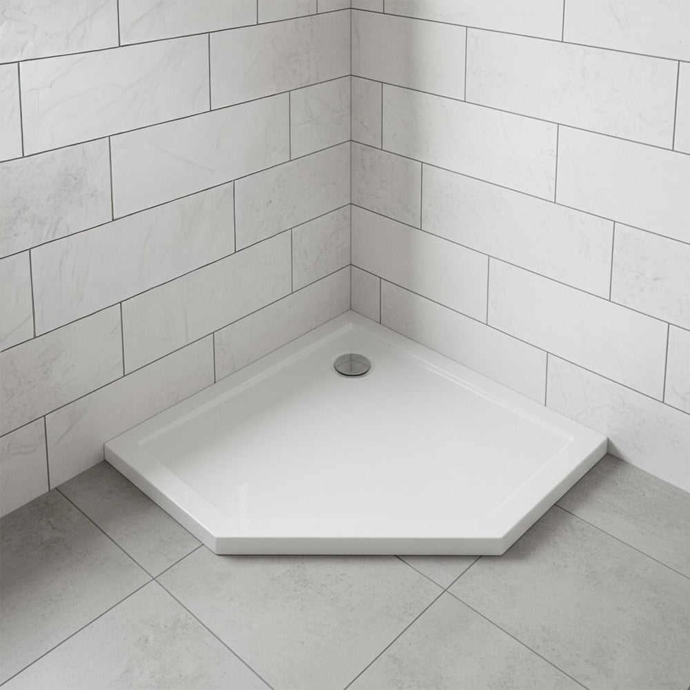 Modena Slim – cadă de duș pentagonală joasă din acril, 100x100 cm Imagine secundară a produsului