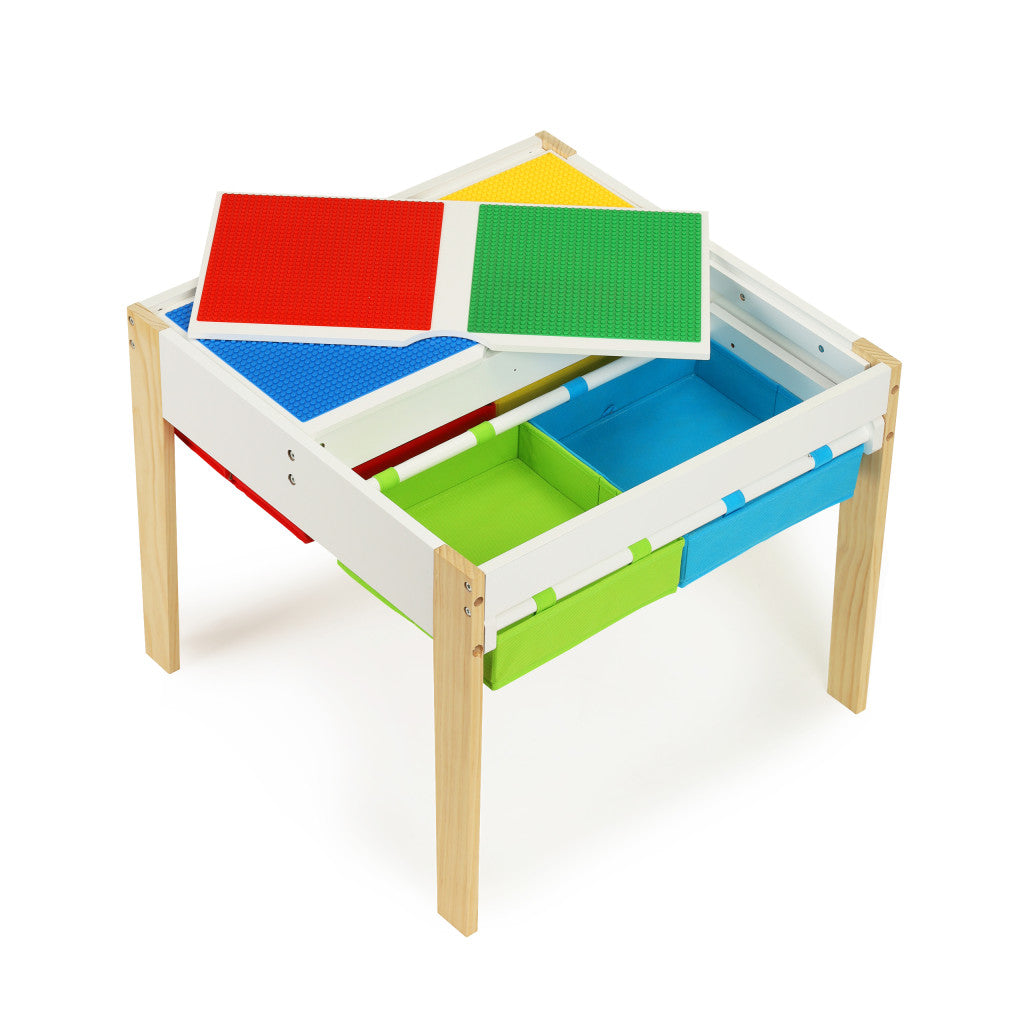 Set de mobilier din lemn pentru copii cu masă și 2 scaune Imagine secundară a produsului